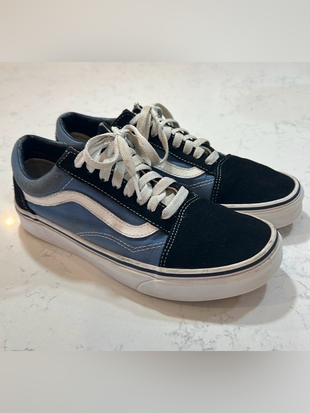 Vans Unisex's Single, Navy Blue White 6.5